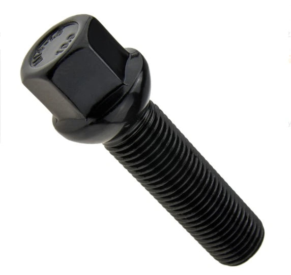 Kolový šroub M14x1,5 55mm kulový R14, Klíč 17mm - Černý