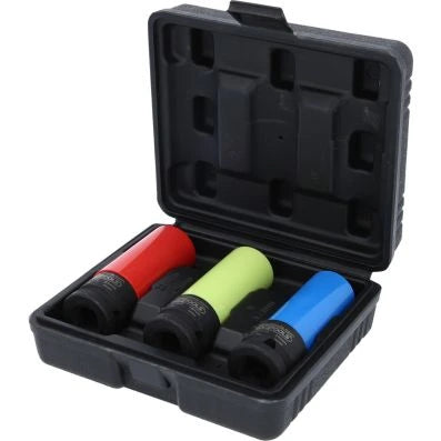 KS TOOLS Sada silových nástrčných ořechů 1/2", 3dílná – pro alu kola
